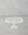 Bubbles Glass Cake Stand Transparent
