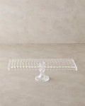 Bubbles Glass Cake Stand Transparent
