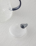 Bubbly Glass Teapot 500 ml Smoked