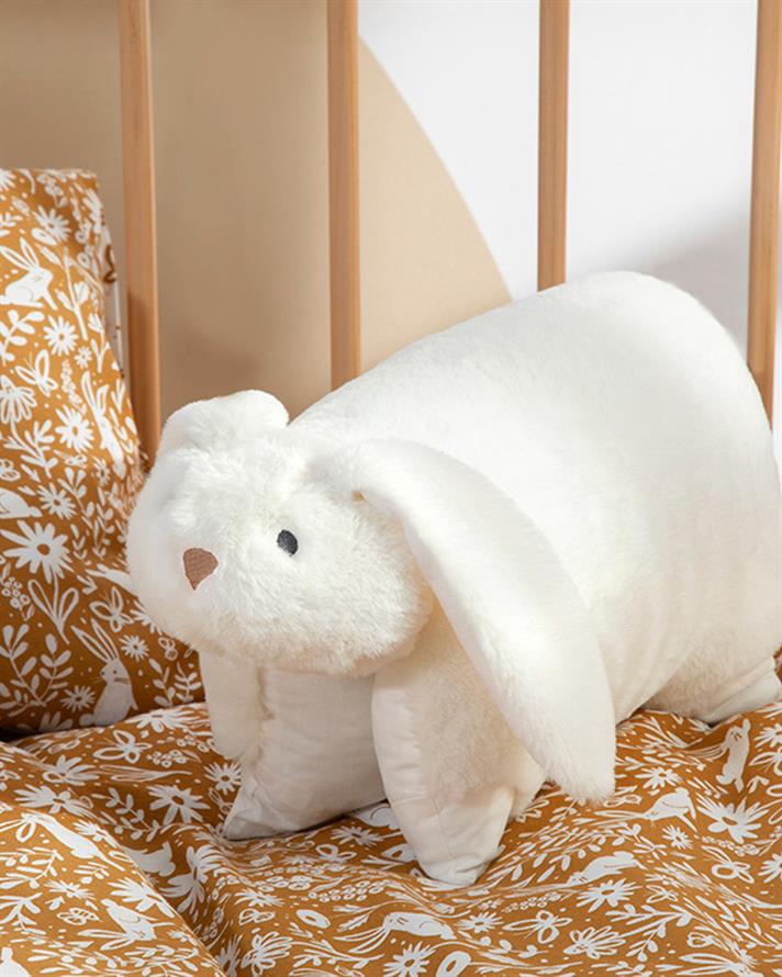 Bunny Single Baby Decorative Cushion Ecru