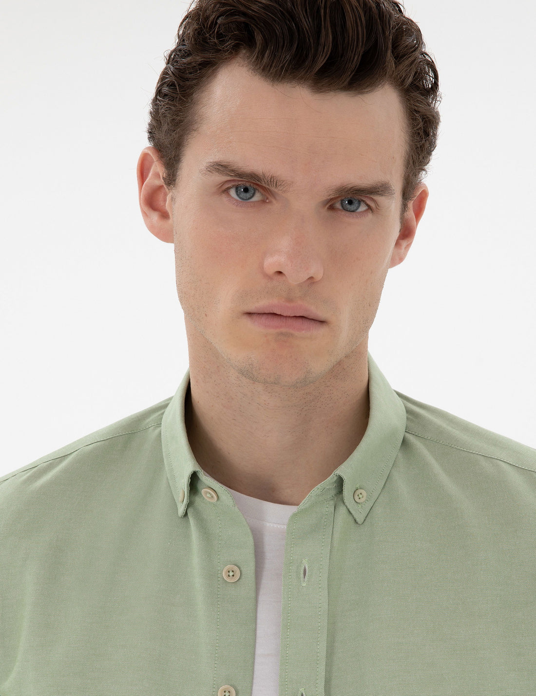 Green Regular Fit Long Sleeve Shirt
