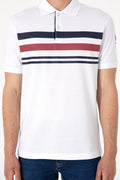 Men's Regular Fit Polo Neck White T-Shirt