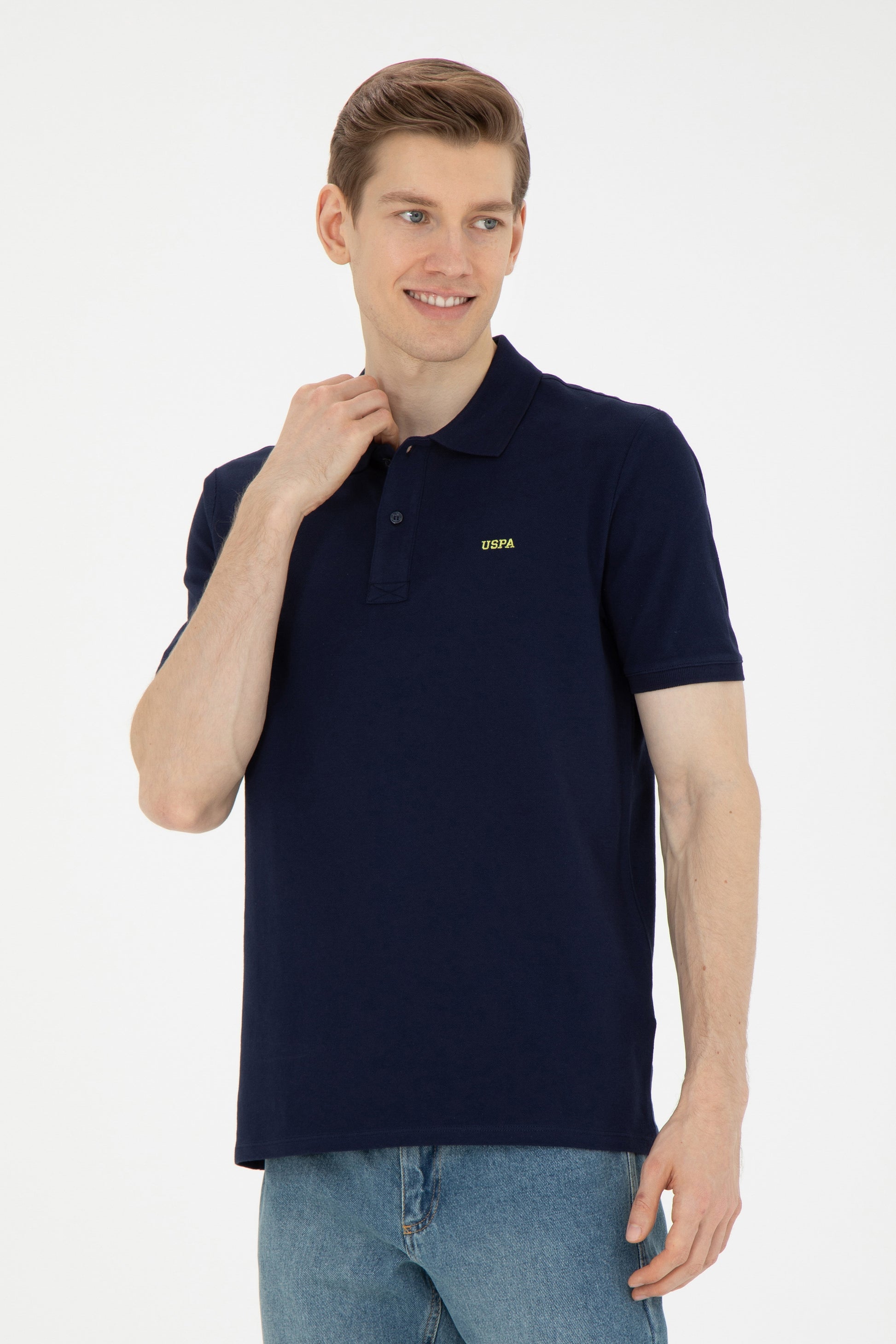 Men's Navy Blue Basic T-Shirt