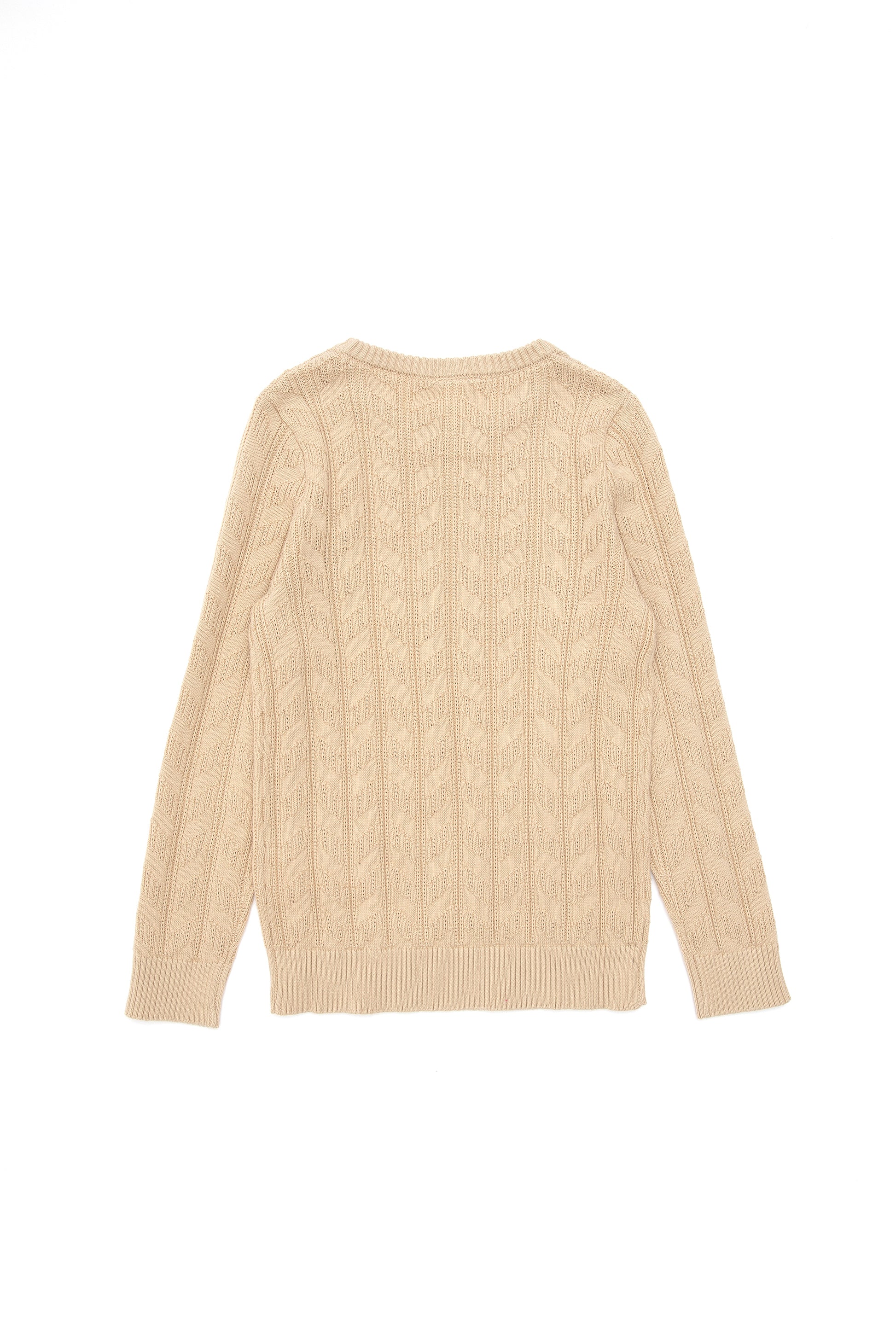 Boy's Sand Basic Crew Neck Sweater