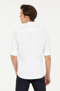 Men's White Long Sleeve Shirt