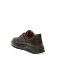 Brown 100% Leather Casual Shoes