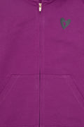 Girl's Violet Zipper Sweatshirt