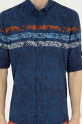 Men's Navy Blue Long Sleeve Shirt