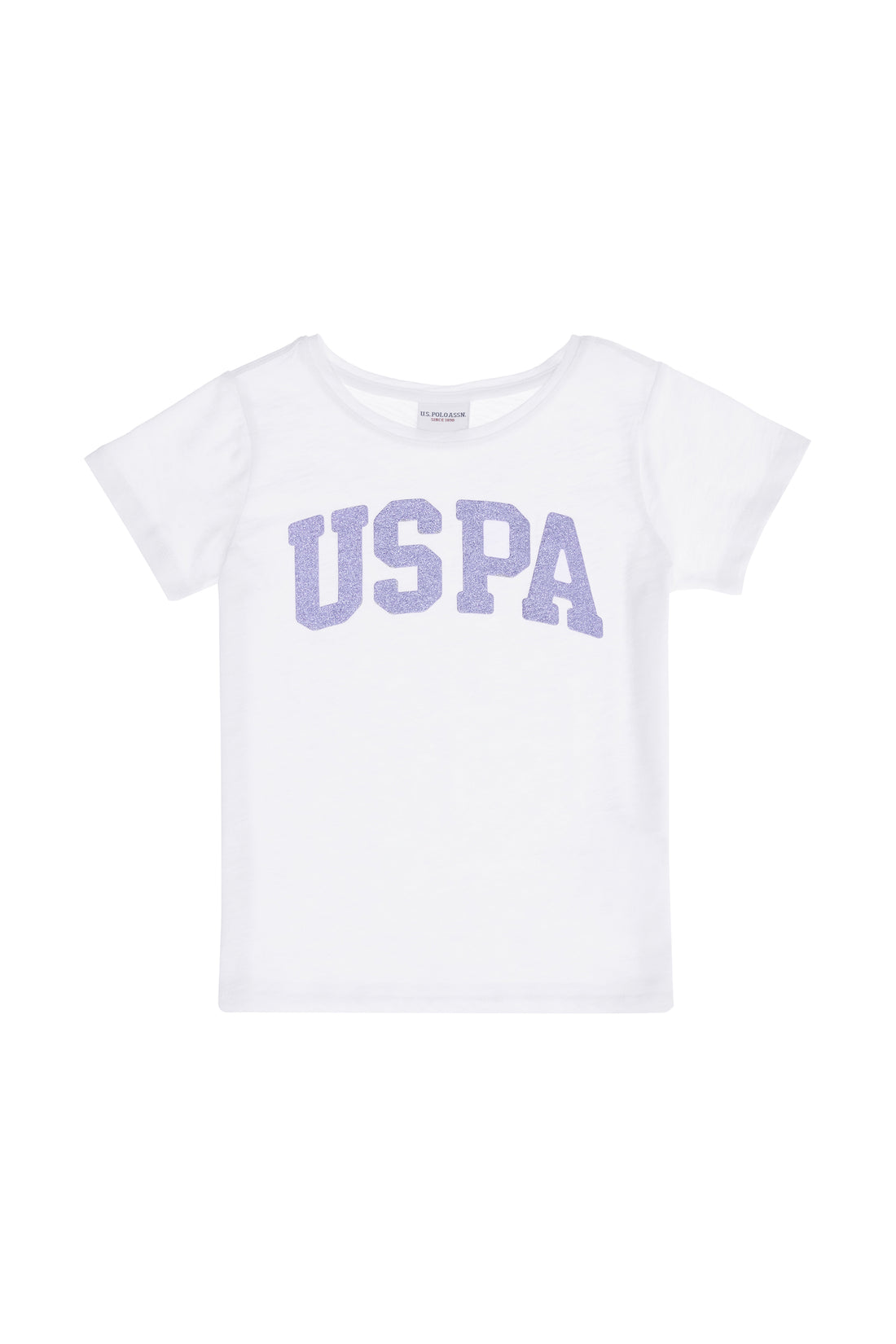 Baby Girl White Crew Neck Basic T-Shirt