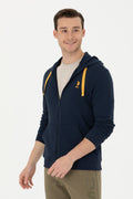 Men's Navy Blue Knitted Cardigan