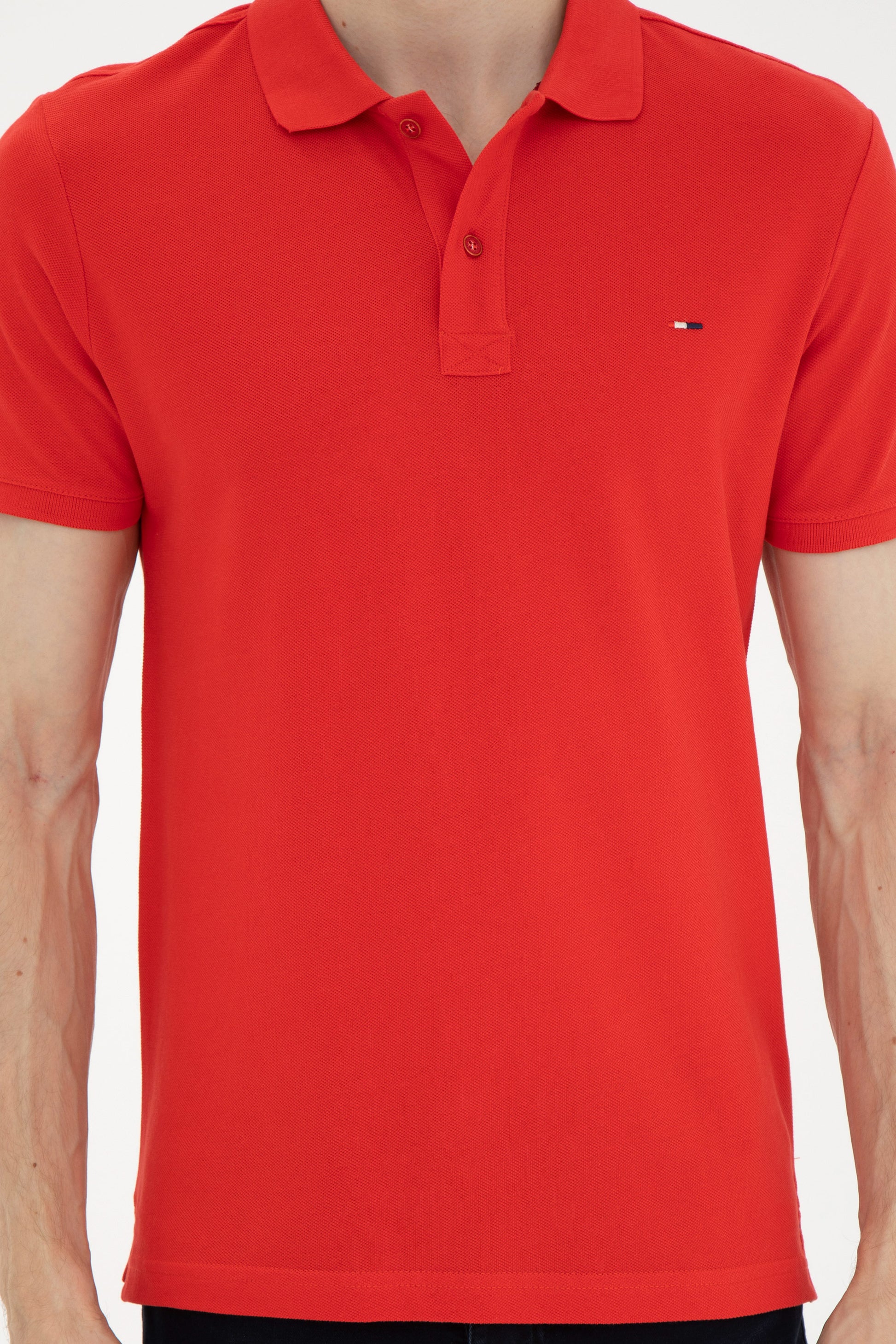 Men's Red Basic T-Shirt