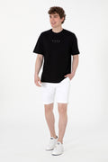 Men's Oversize Fit Crew Neck Black T-Shirt