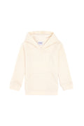 Girls' Cream Hooded Basic Sweatshirt