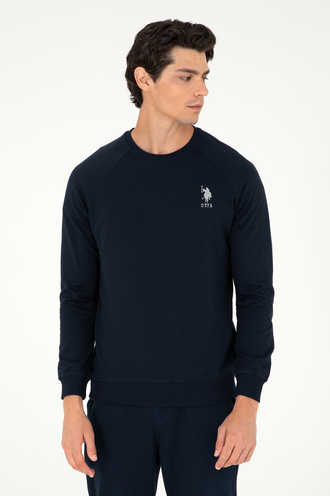 Men's Navy Blue Basic Sweatshirt