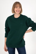 Men's Dark Green Basic Sweatshirt