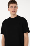 Men's Comfort Fit Crew Neck Black T-Shirt