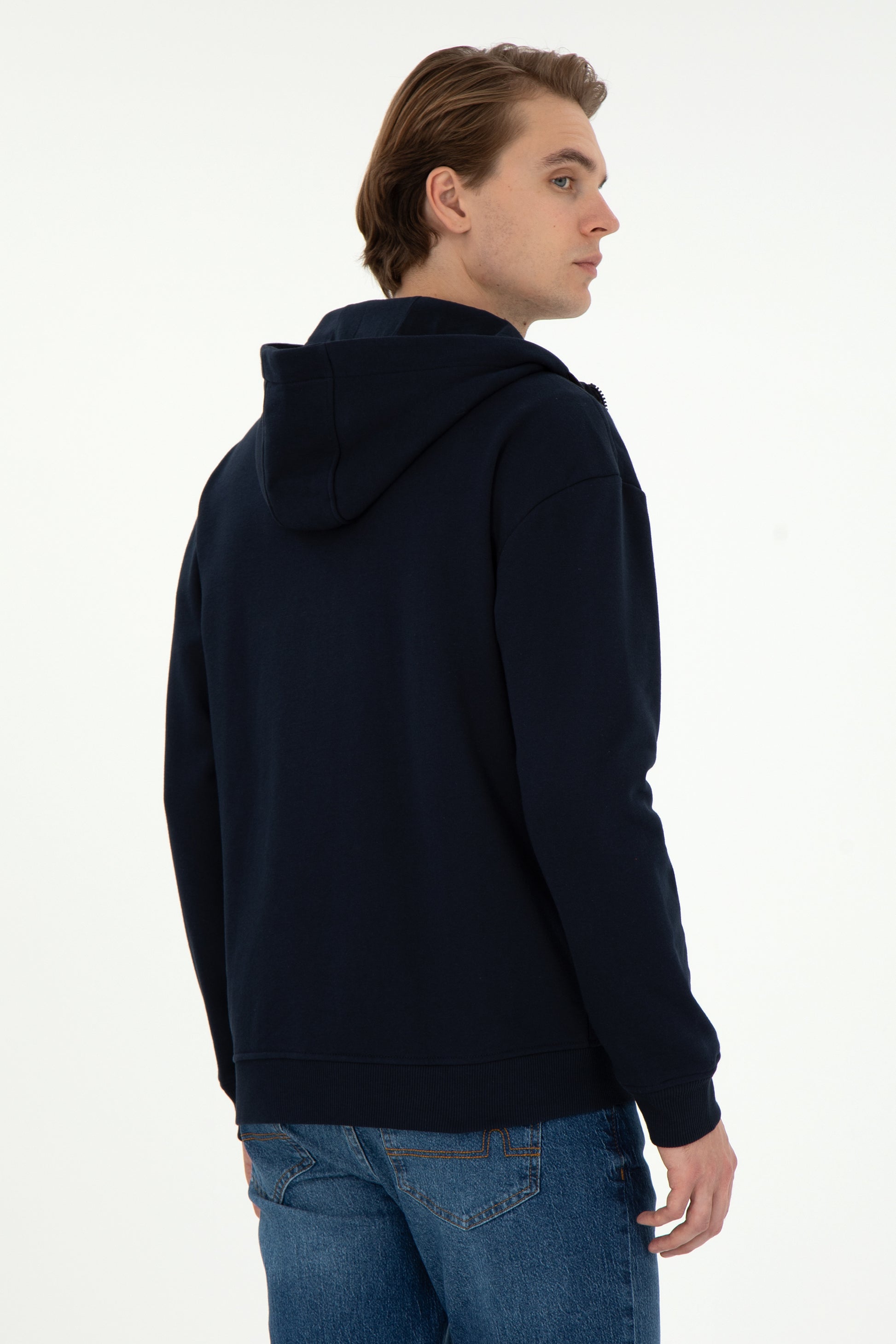 Men's Navy Blue Knitted Cardigan