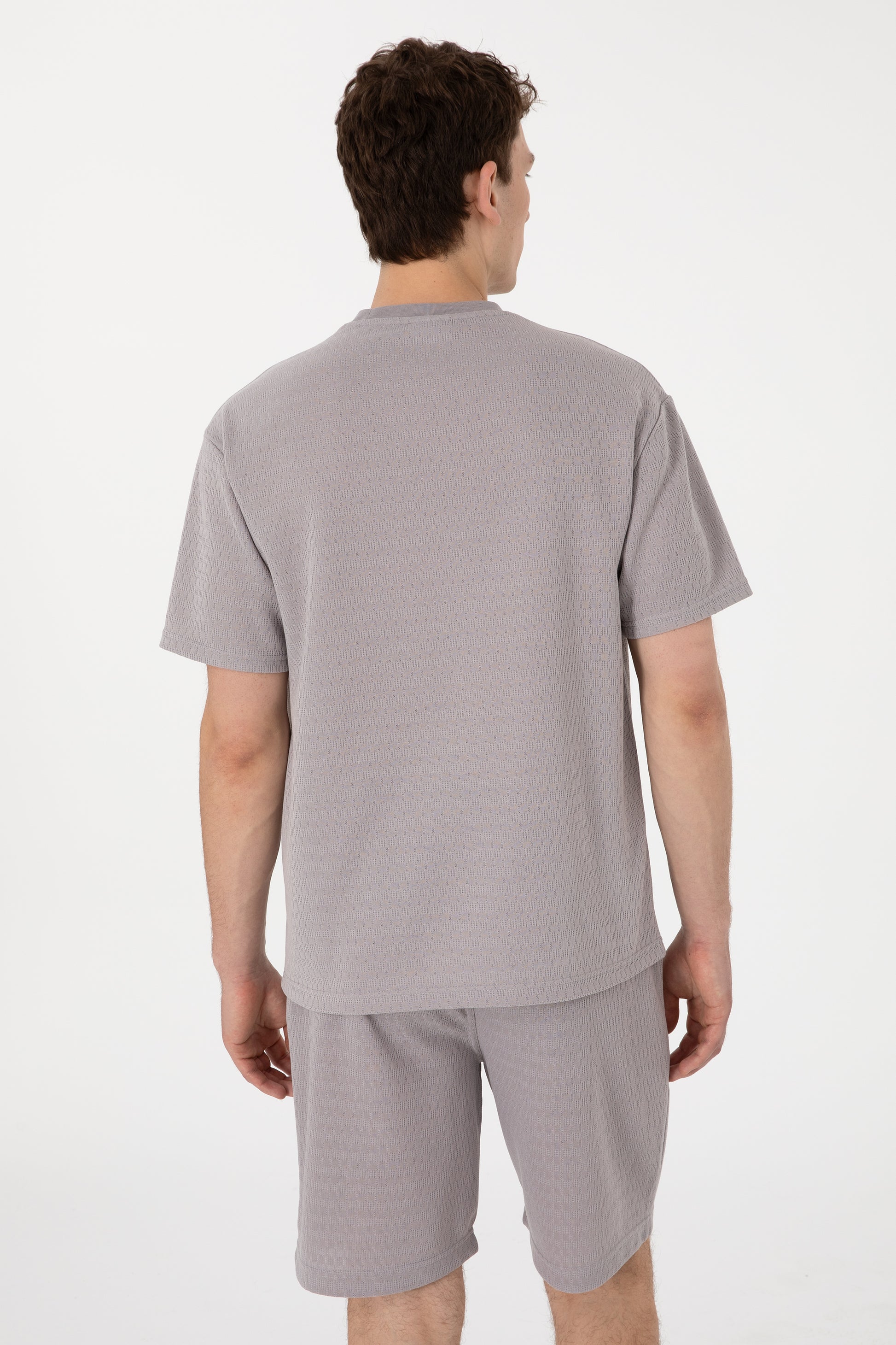 Men's Comfort Fit Crew Neck Dark Grey T-Shirt