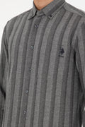 Men's Grey Long Sleeve Shirt