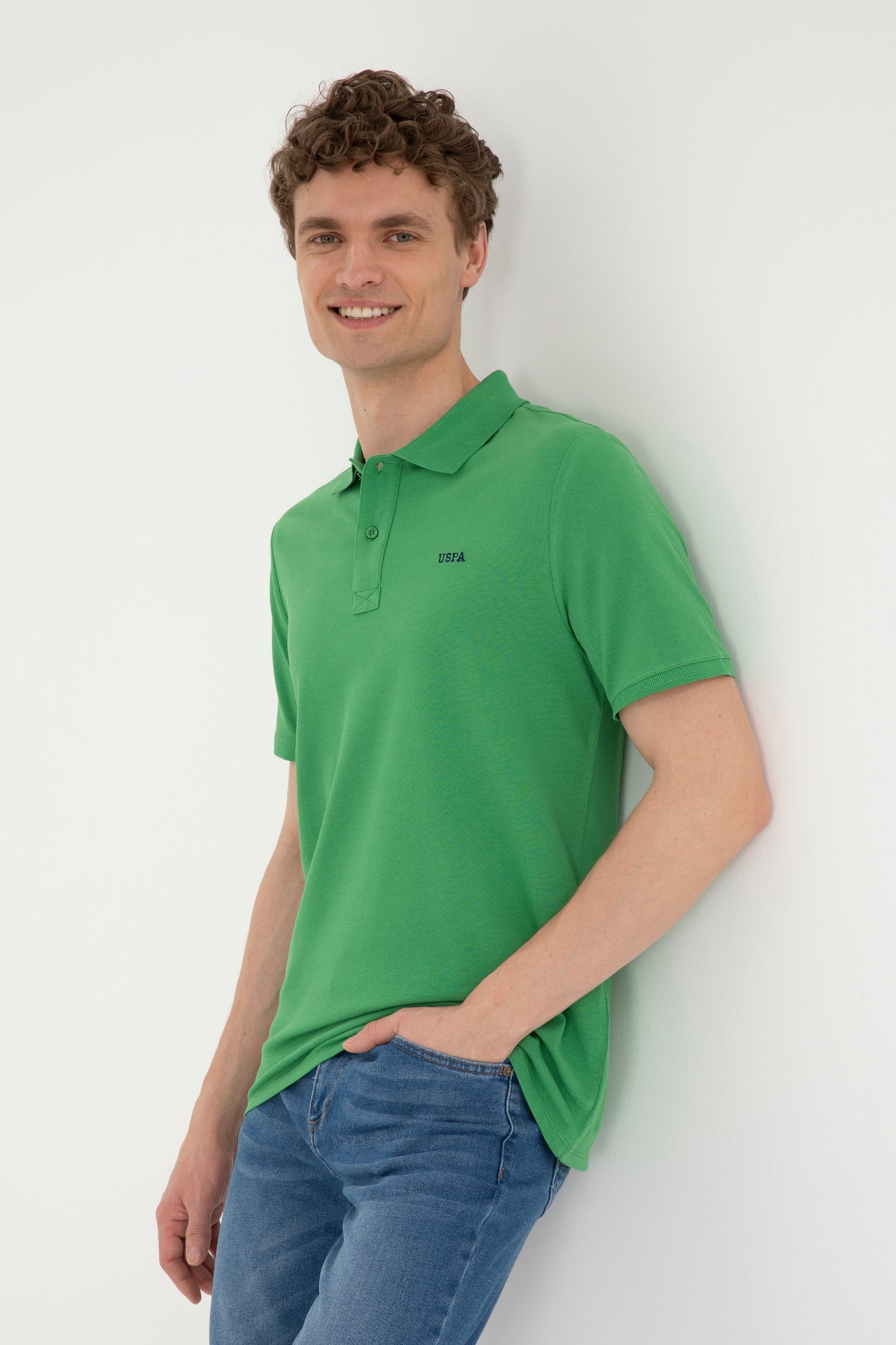 Men's Green Basic T-Shirt