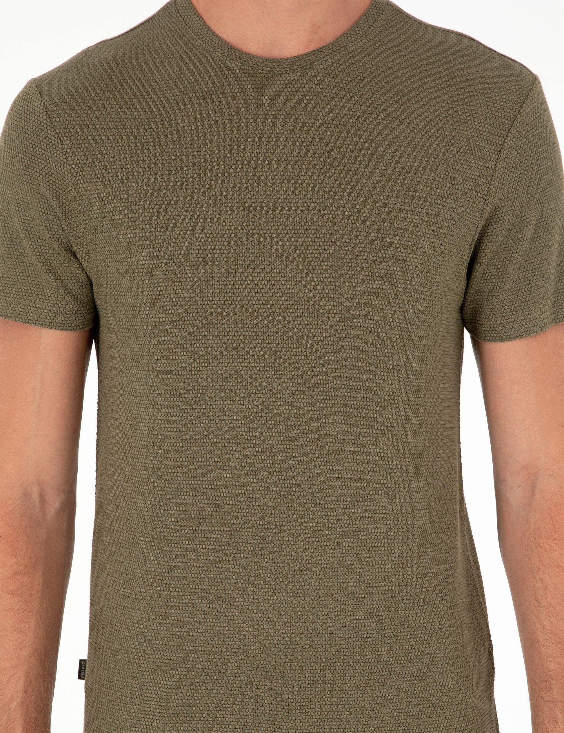 Khaki Slim Fit Basic T-Shirt