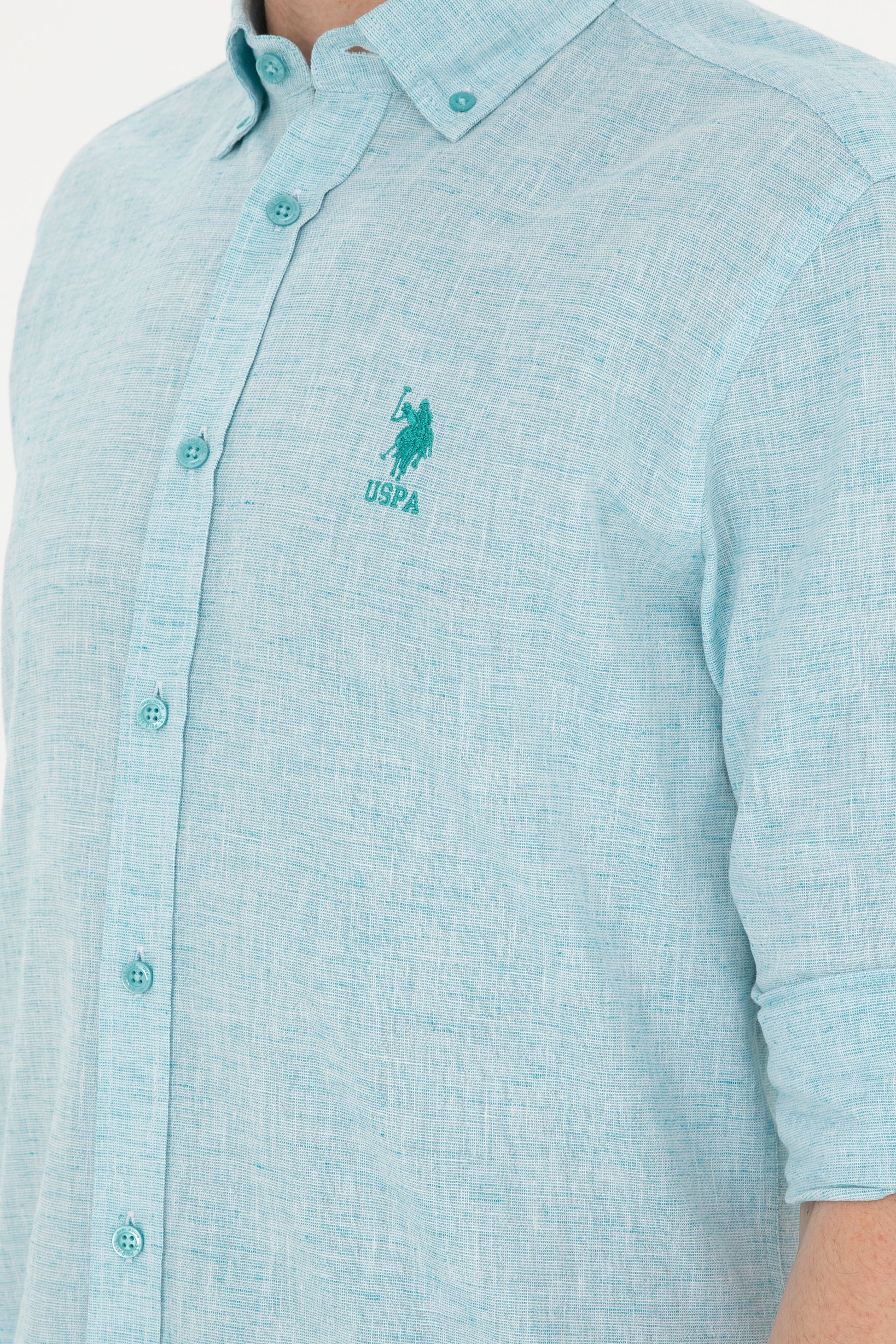 Men's Mint Long Sleeve Shirt