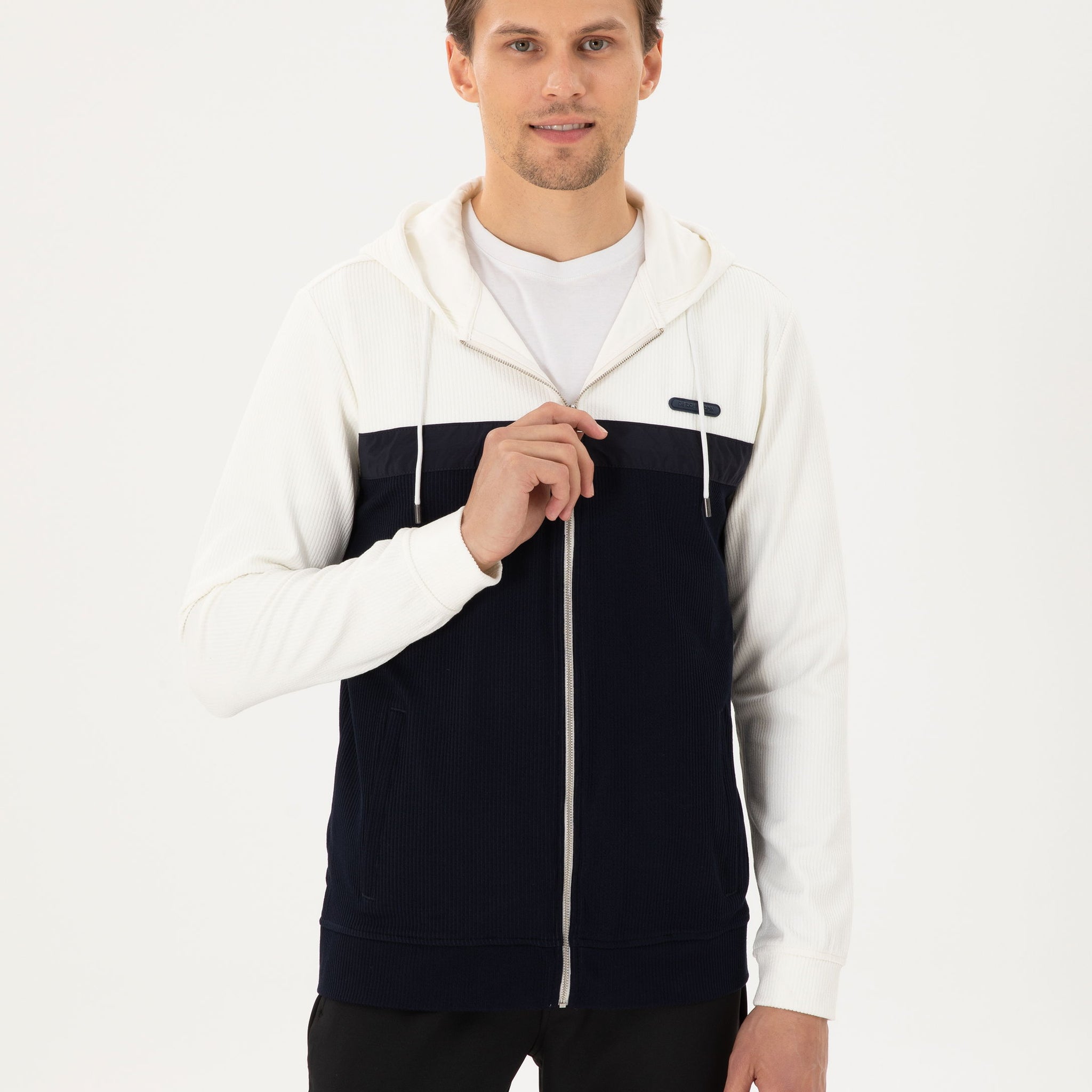 Ekru Regular Fit Örme Hırka