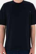 Men's Comfort Fit Crew Neck Navy T-Shirt