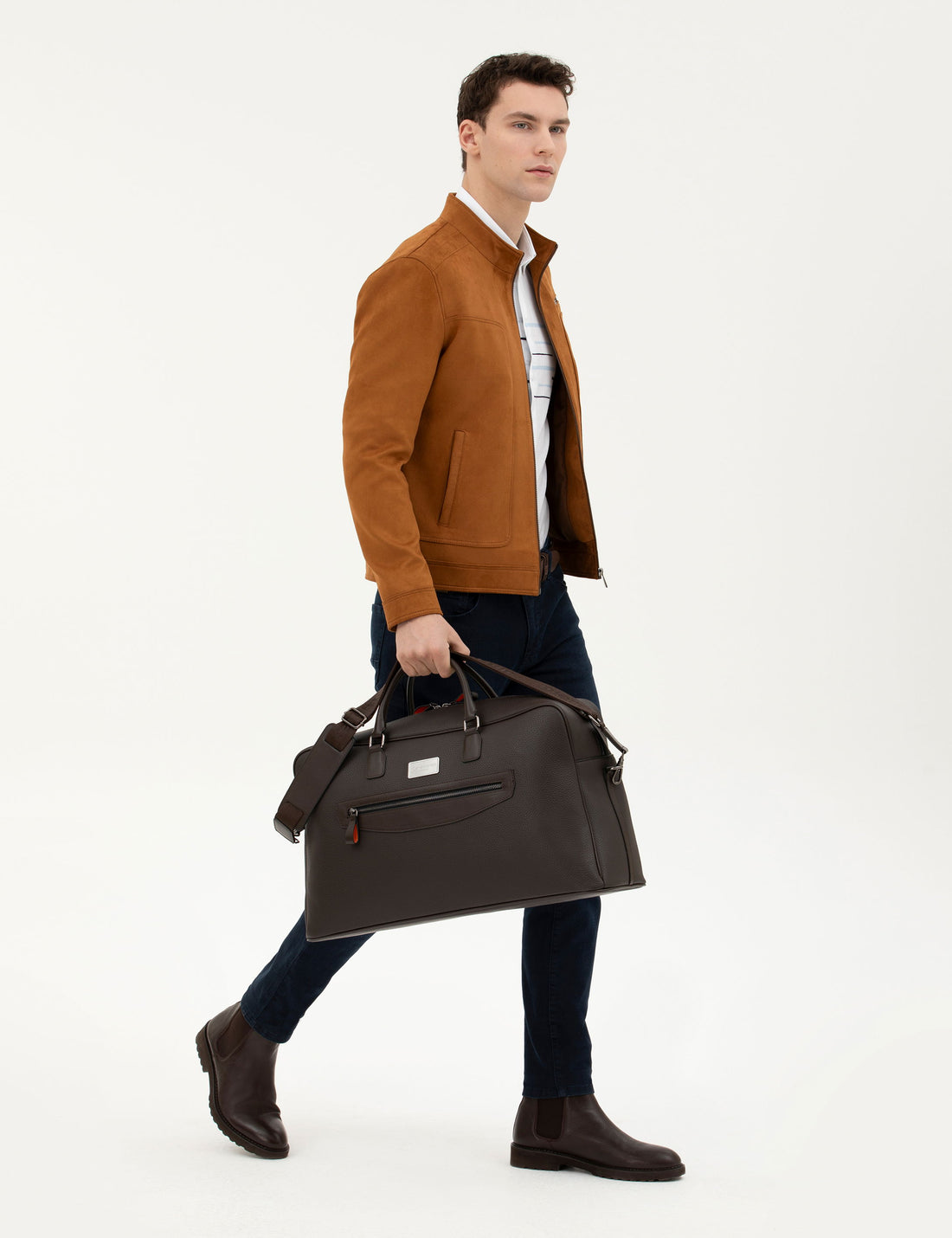 Men's Brown Sports Bag