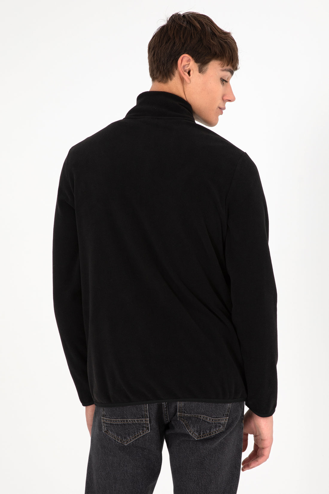 Men's Black Knitted Cardigan