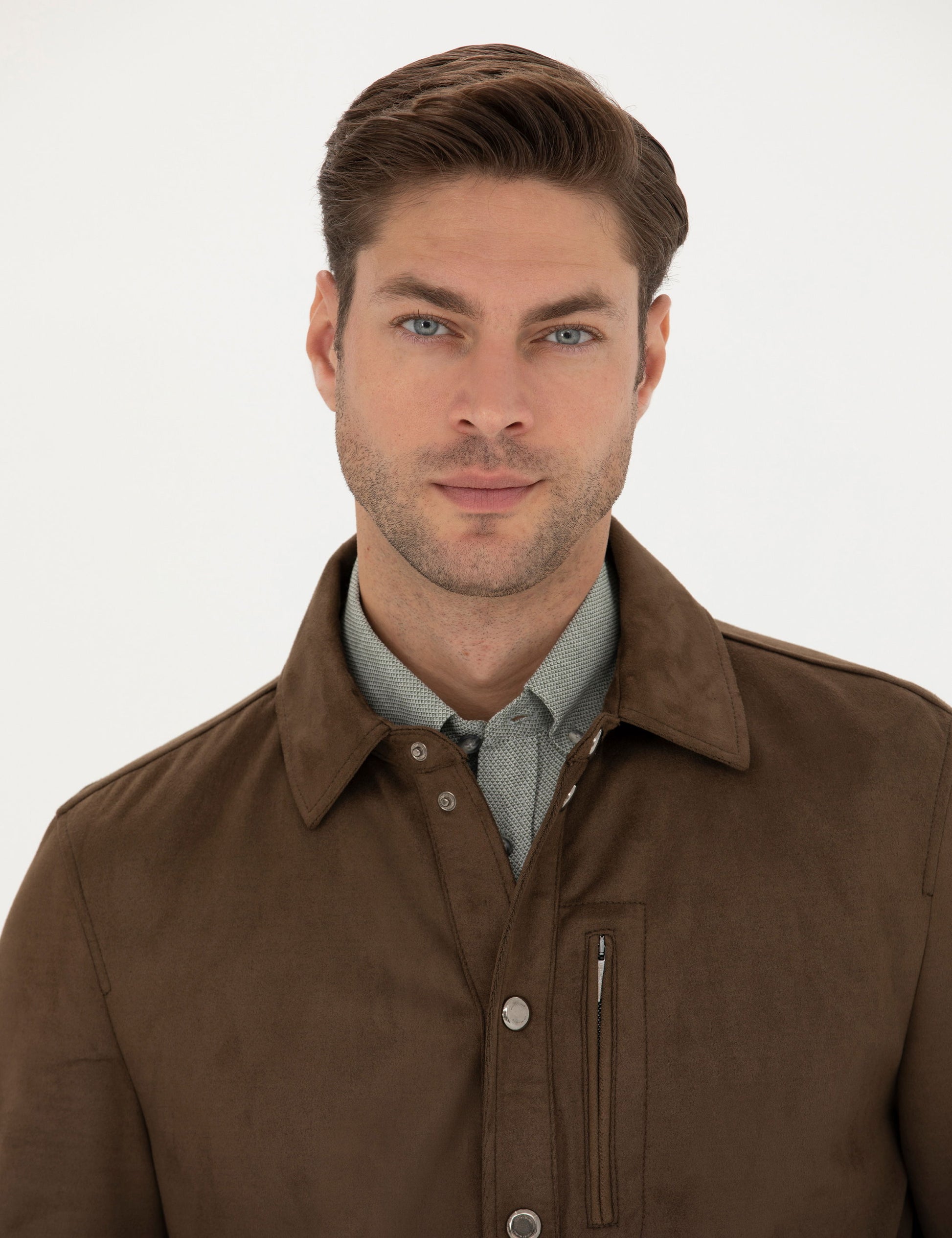 Khaki Leather Jacket