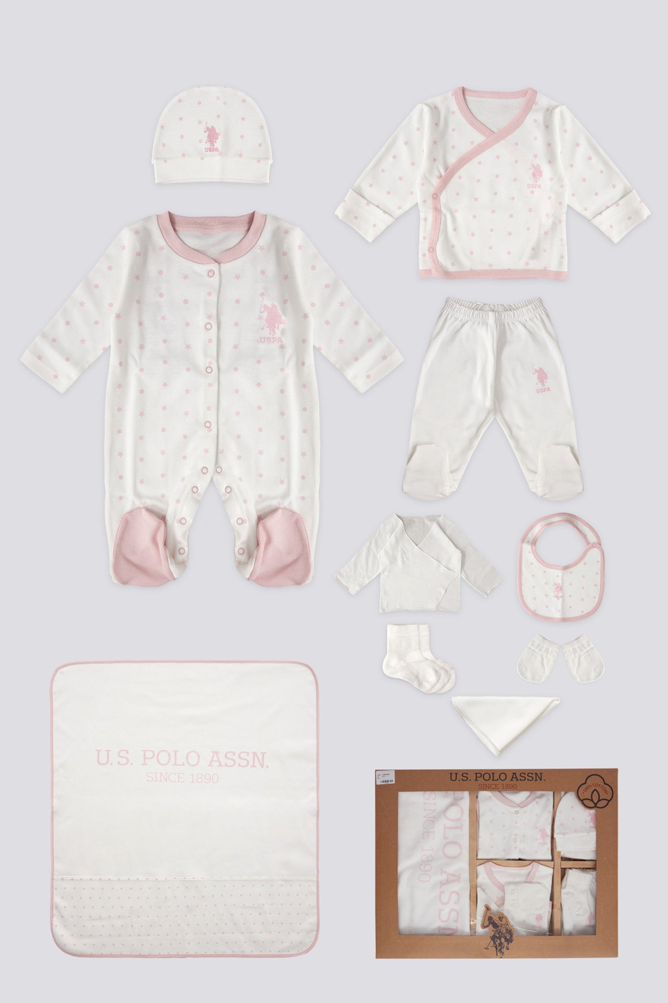 Baby Girl Pink Hospital Outlet Set of 10