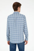 Men's Light Blue Long Sleeve Shirt