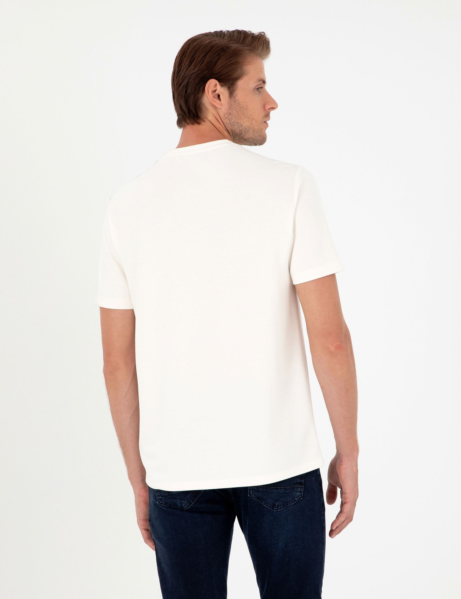 Ecru Regular Fit T-Shirt
