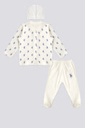 Boys' Baby Booties Printed 3 Piece Jumpsuit