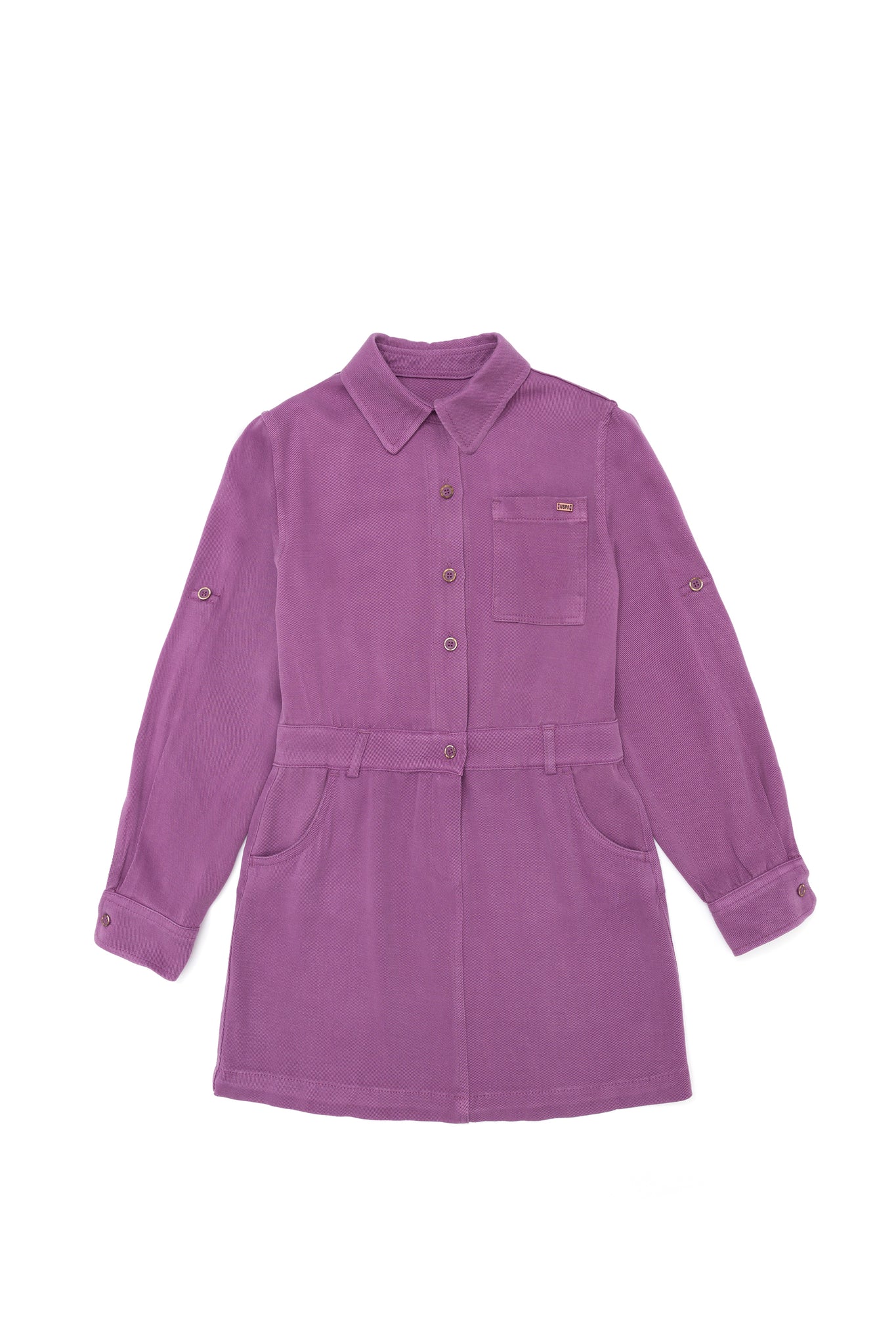 Girl's Violet Knitted Dress