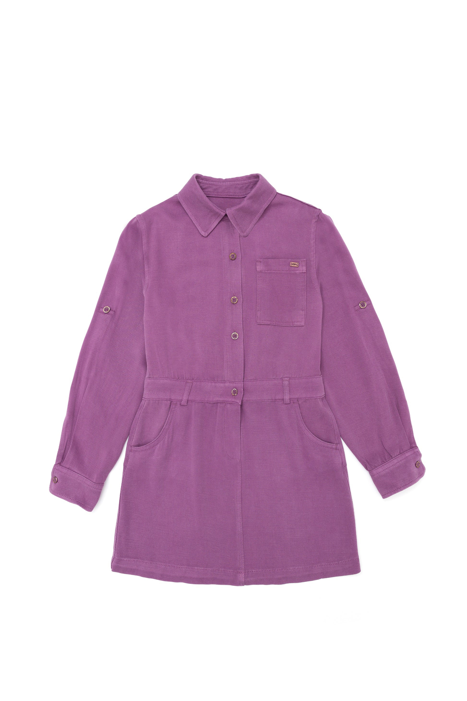 Girl's Violet Knitted Dress