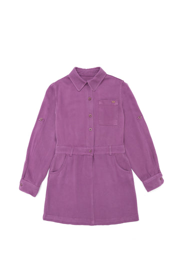 Girl's Violet Knitted Dress