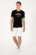 Men's Regular Fit Crew Neck Black T-Shirt