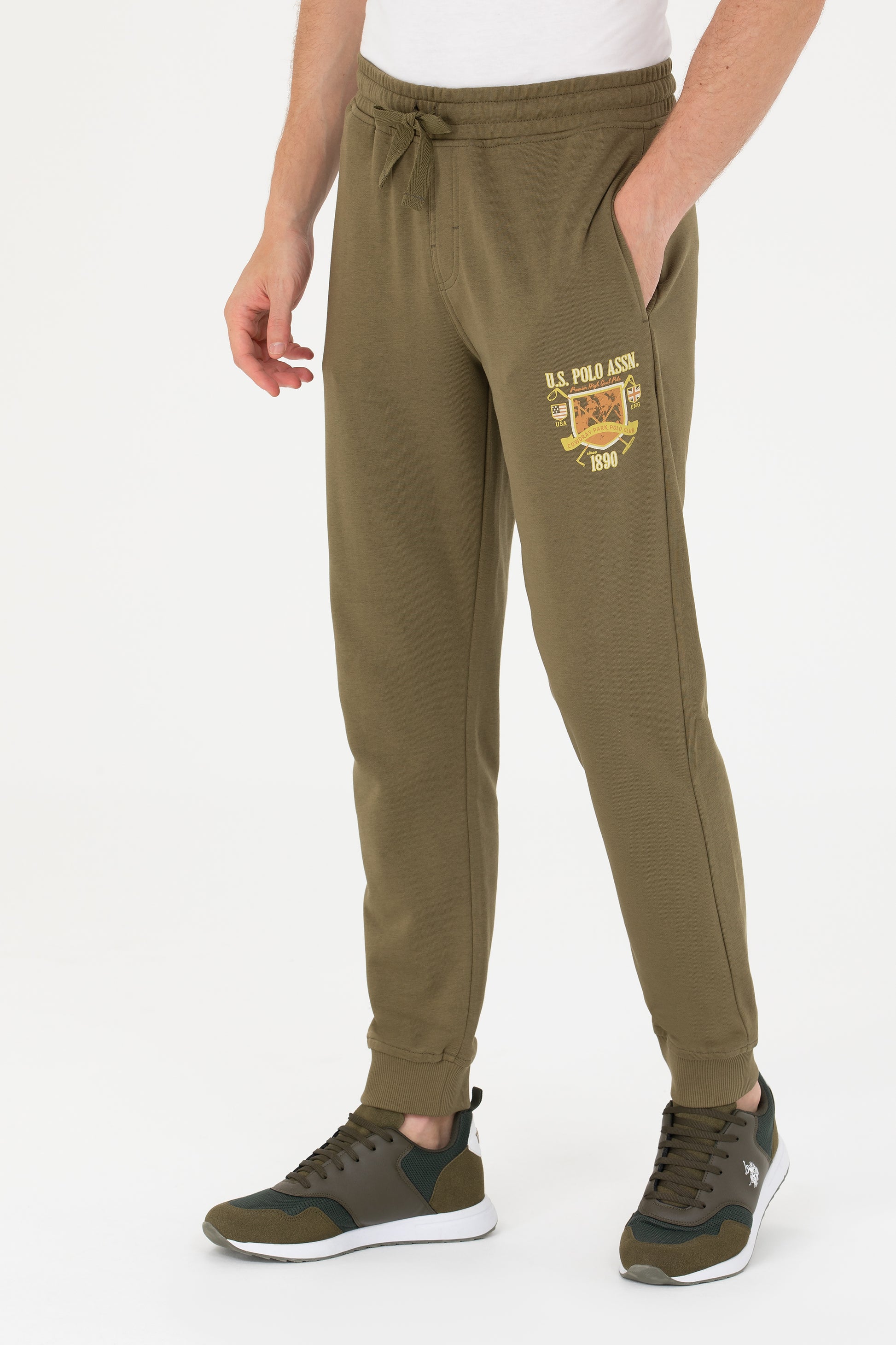 Men's Khaki Sweatpants