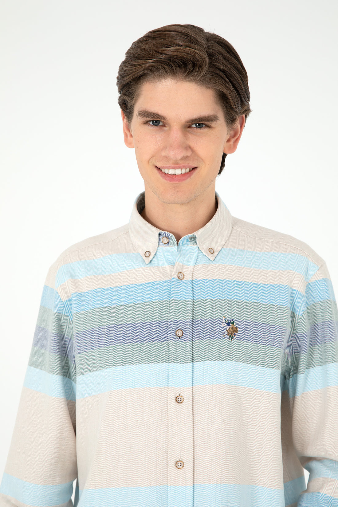 Men's Light Blue Long Sleeve Shirt