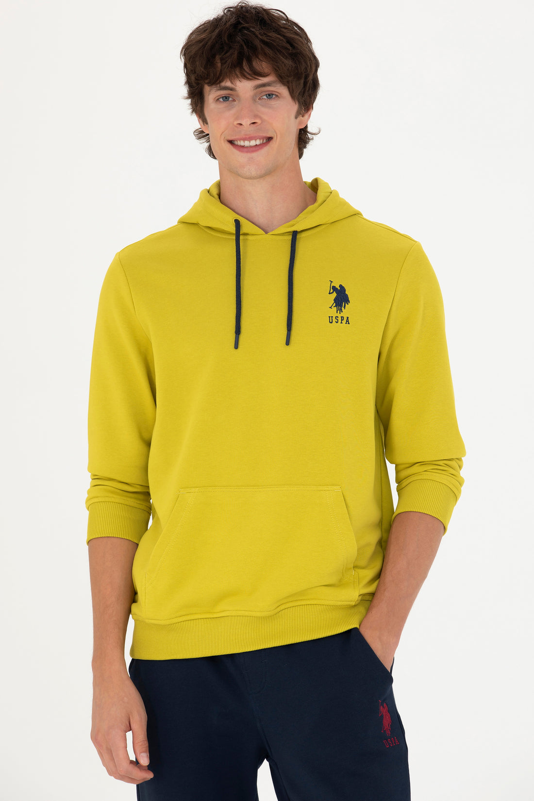 Men's Peanut Green Basic Sweatshirt