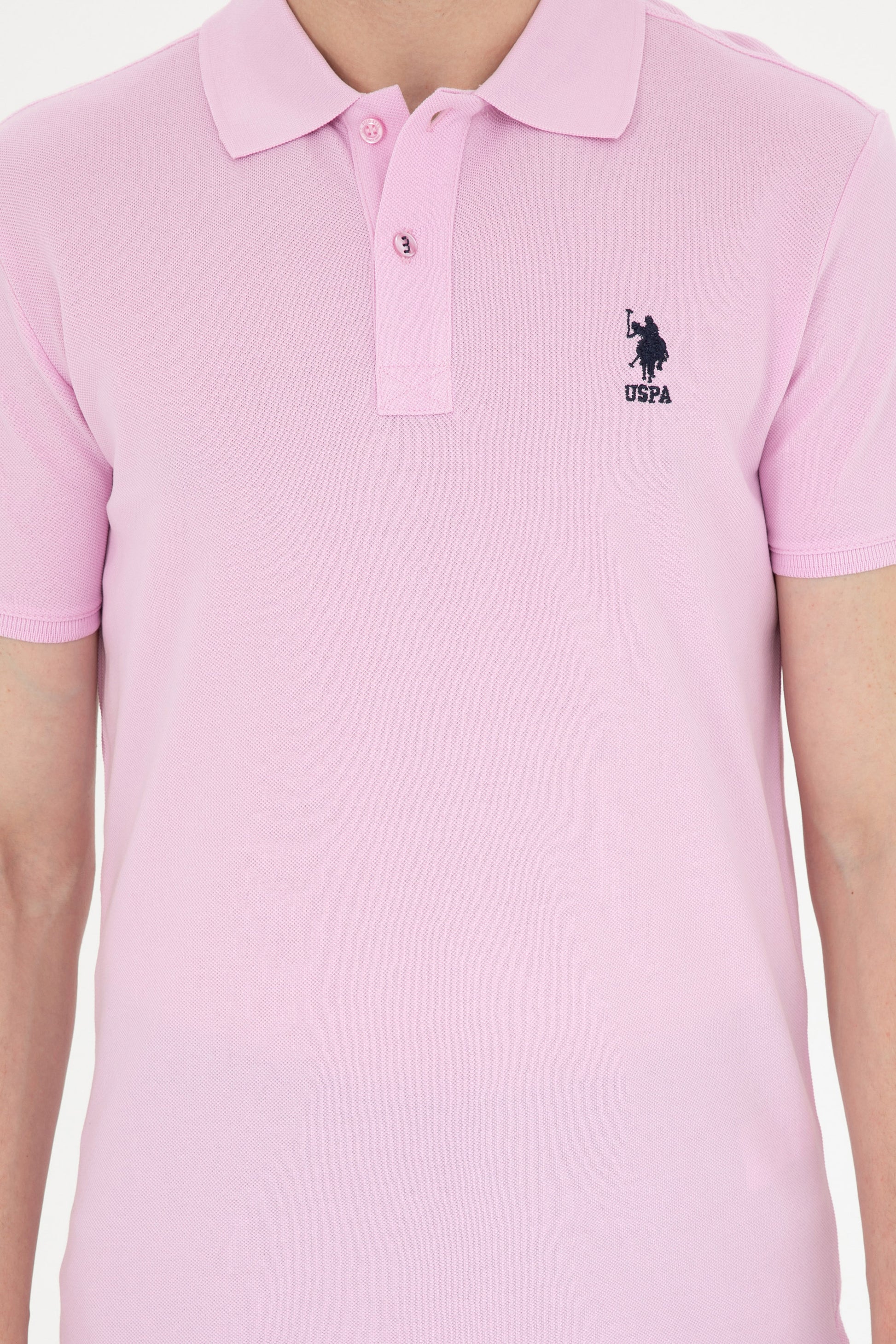 Men's Pink Basic T-Shirt