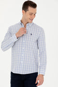 Men's Plaid Blue Shirt