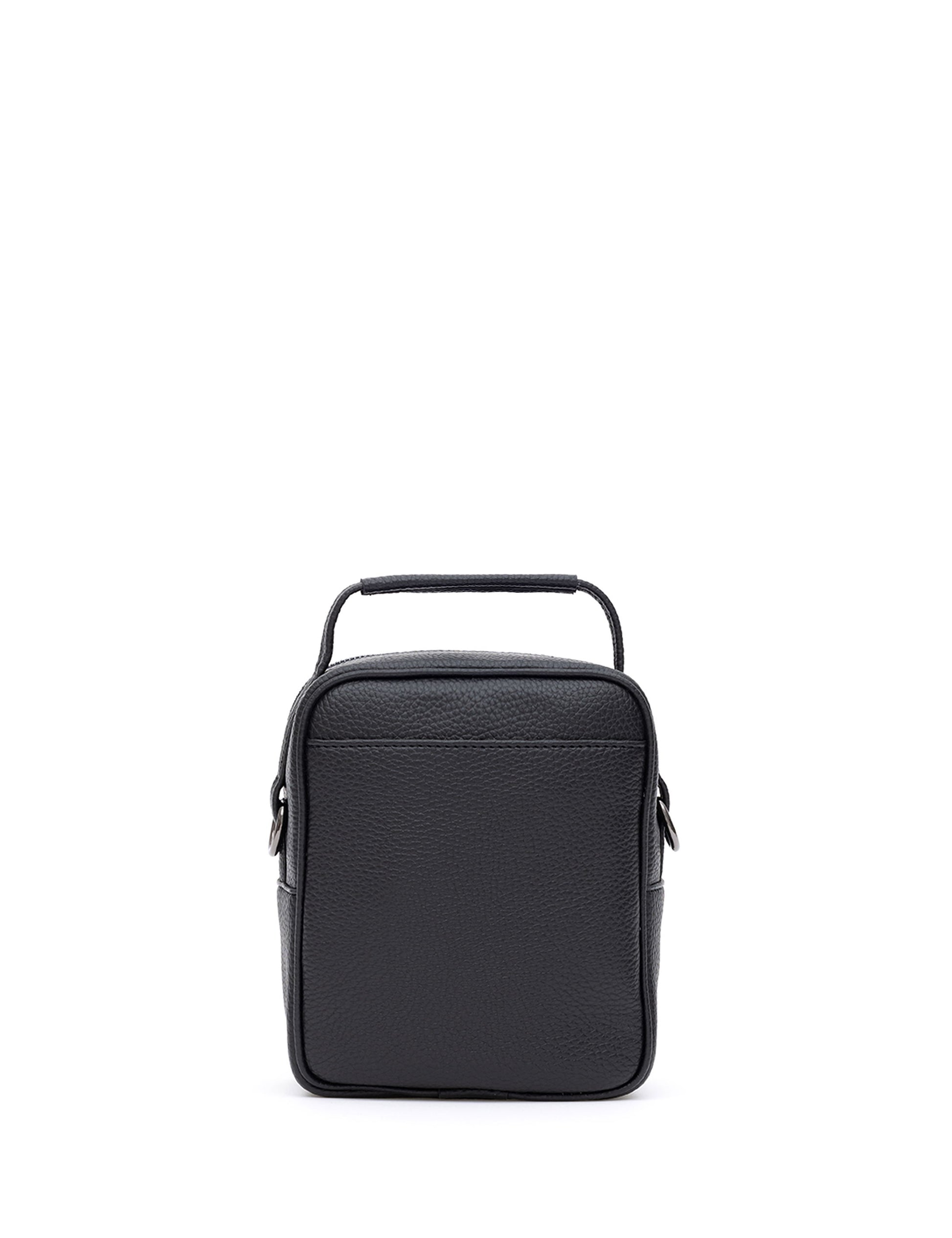 Men's Black Strap Handbag