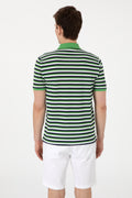 Men's Regular Fit Polo Neck Green T-shirt