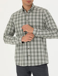 Khaki Regular Fit Long Sleeve Shirt