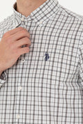 Men's Plaid Navy Shirt