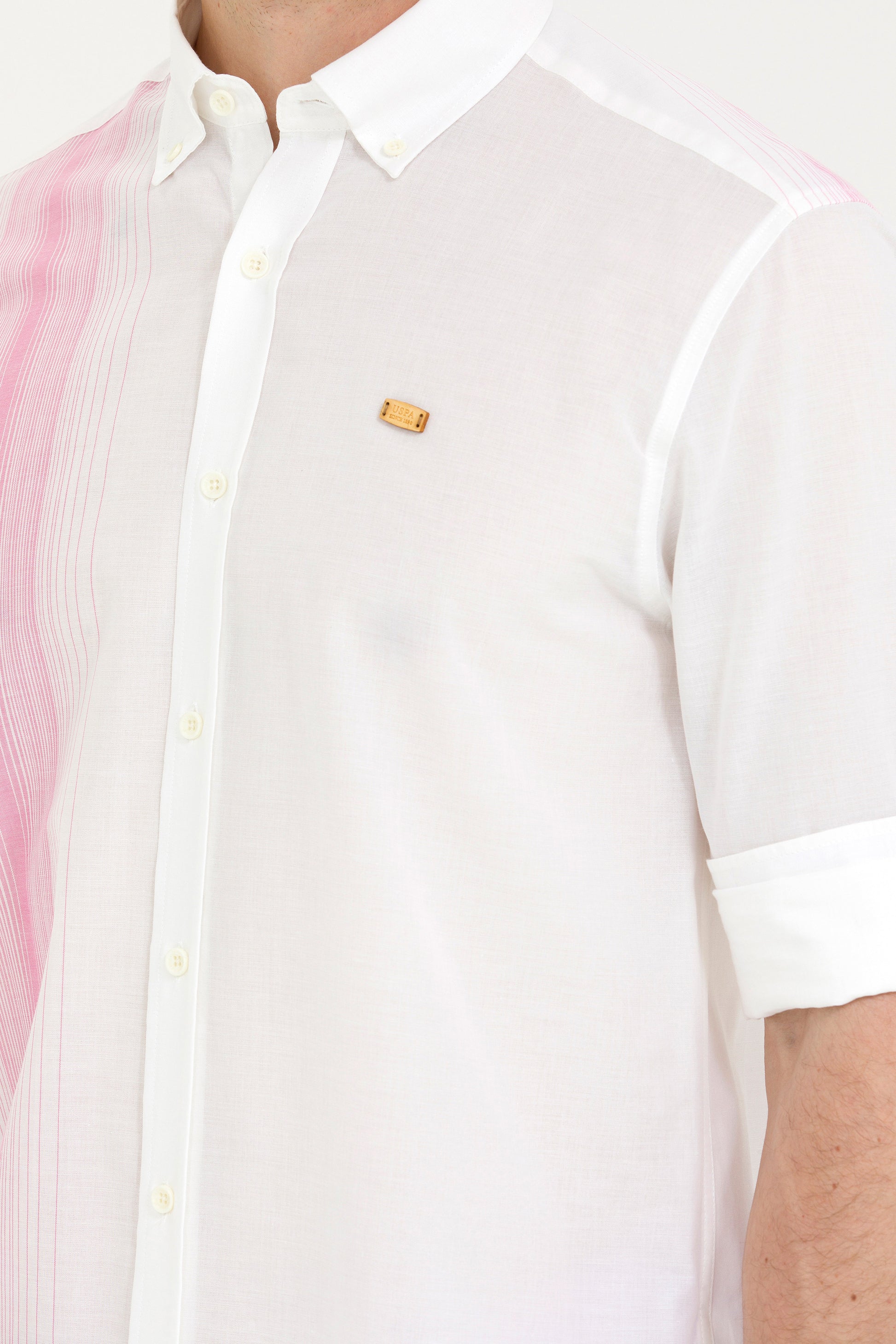 Men's White Long Sleeve Shirt