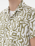 Khaki Comfort Fit Short Sleeve Shirt